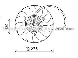 Prasco AI7515 Hub, engine cooling fan wheel AI7515