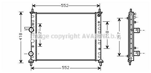 Prasco FTA2249 Radiator, engine cooling FTA2249