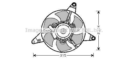Prasco FT7550 Hub, engine cooling fan wheel FT7550