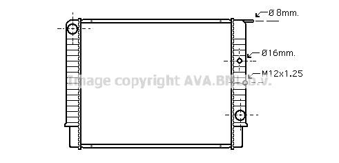 Prasco VO2065 Radiator, engine cooling VO2065