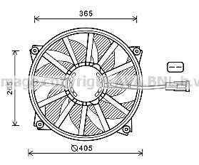 Prasco CN7552 Hub, engine cooling fan wheel CN7552