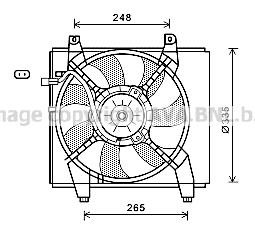 Prasco HY7547 Hub, engine cooling fan wheel HY7547