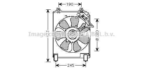 Prasco HD7526 Hub, engine cooling fan wheel HD7526