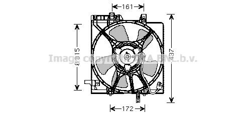 Prasco SU7510 Hub, engine cooling fan wheel SU7510