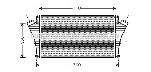 Prasco OLA4361 Intercooler, charger OLA4361