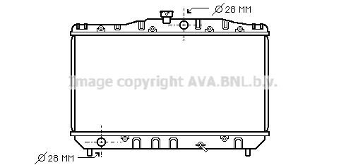 Prasco TO2157 Radiator, engine cooling TO2157