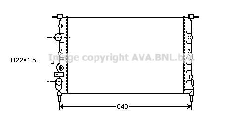 Prasco RT2198 Radiator, engine cooling RT2198