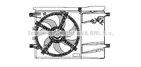 Prasco FT7532 Hub, engine cooling fan wheel FT7532