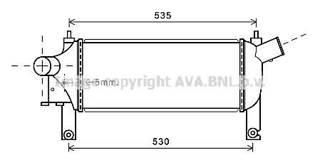 Prasco DN4339 Intercooler, charger DN4339