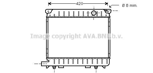 Prasco BW2014 Radiator, engine cooling BW2014