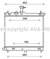 Prasco HYA2291 Radiator, engine cooling HYA2291