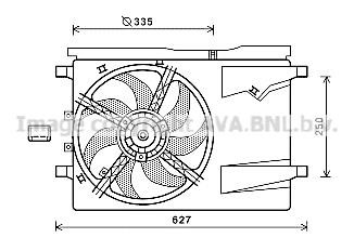 Prasco CN7549 Hub, engine cooling fan wheel CN7549