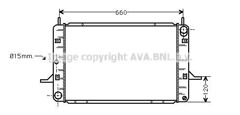 Prasco FD2123 Radiator, engine cooling FD2123