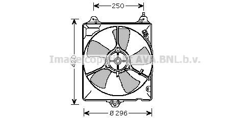 Prasco TO7541 Hub, engine cooling fan wheel TO7541