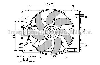 Prasco MS7522 Hub, engine cooling fan wheel MS7522