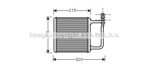 Prasco MSA6451 Heat exchanger, interior heating MSA6451