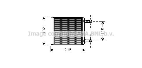 Prasco MS6442 Heat exchanger, interior heating MS6442