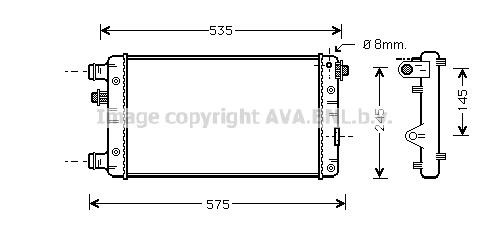 Prasco FTA2239 Radiator, engine cooling FTA2239