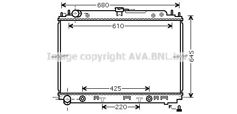 Prasco DNA2297 Radiator, engine cooling DNA2297