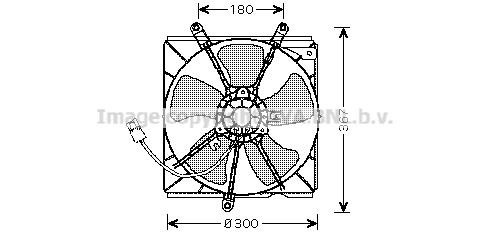 Prasco TO7540 Hub, engine cooling fan wheel TO7540