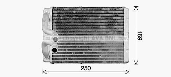 Prasco HY6588 Heat exchanger, interior heating HY6588