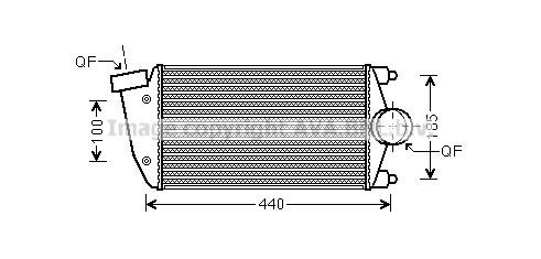 Prasco PR4069 Intercooler, charger PR4069