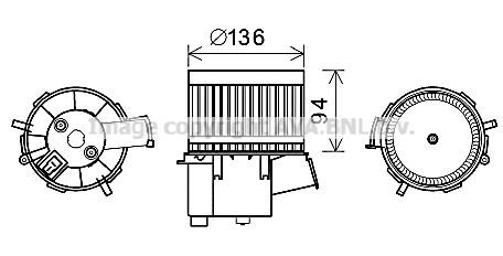 Prasco FT8434 Cabin ventilation motor FT8434