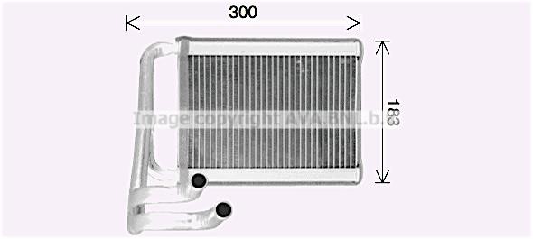 Prasco KA6306 Heat exchanger, interior heating KA6306