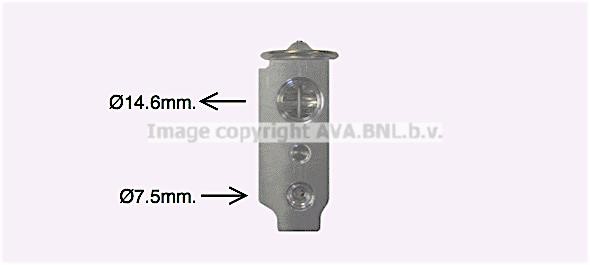 Prasco HY1467 Air conditioner expansion valve HY1467