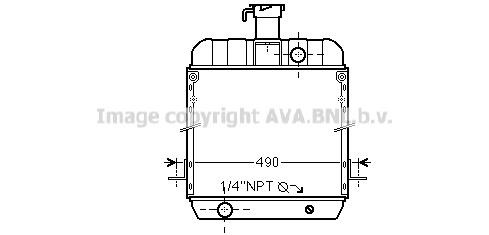 Prasco FE2006 Radiator, engine cooling FE2006