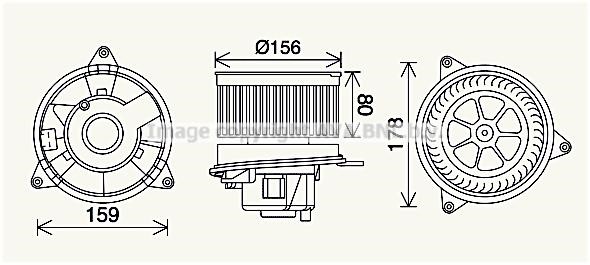 Prasco FD8638 Cabin ventilation motor FD8638