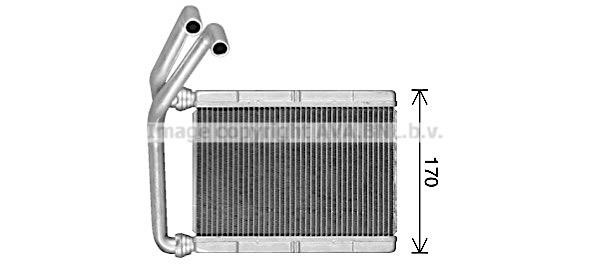 Prasco TO6781 Heat exchanger, interior heating TO6781