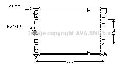 Prasco VN2084 Radiator, engine cooling VN2084