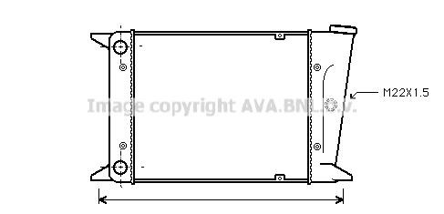 Prasco VN2006 Radiator, engine cooling VN2006