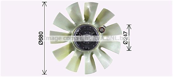 Prasco REF140 Hub, engine cooling fan wheel REF140