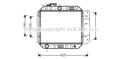 Prasco DN2006 Radiator, engine cooling DN2006