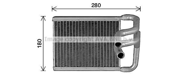Prasco HY6482 Heat exchanger, interior heating HY6482