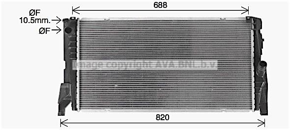 Prasco BW2585 Radiator, engine cooling BW2585