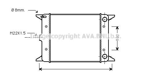 Prasco VN2003 Radiator, engine cooling VN2003