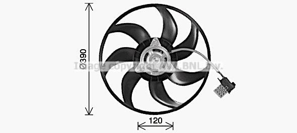 Prasco OL7714 Hub, engine cooling fan wheel OL7714
