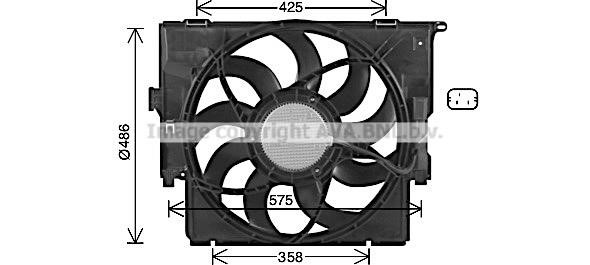 Prasco BW7591 Hub, engine cooling fan wheel BW7591