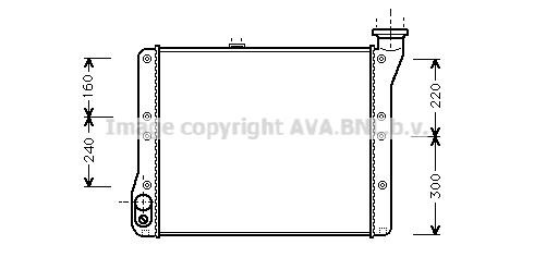 Prasco VN2054 Radiator, engine cooling VN2054