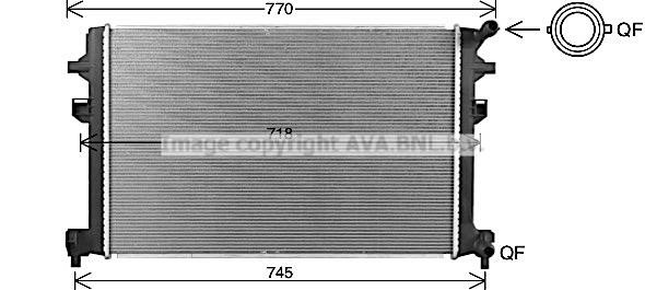 Prasco VN2426 Radiator, engine cooling VN2426