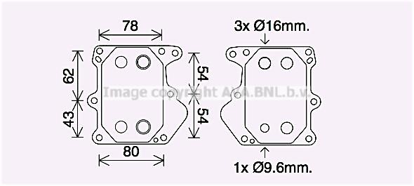 Prasco FD3625 Oil cooler FD3625