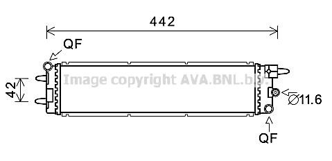 Prasco PE2381 Radiator, engine cooling PE2381