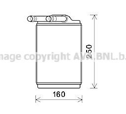 Prasco MSA6680 Heat exchanger, interior heating MSA6680