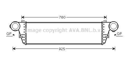 Prasco MSA4297 Intercooler, charger MSA4297