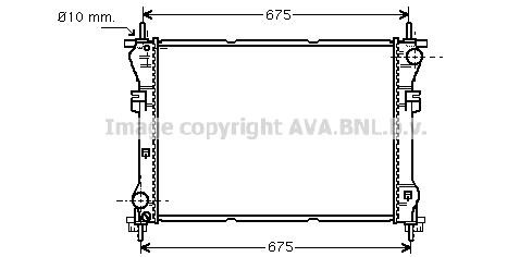 Prasco FD2319 Radiator, engine cooling FD2319