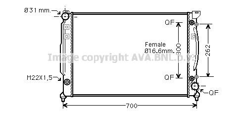 Prasco AIA2111 Radiator, engine cooling AIA2111