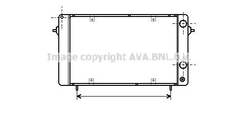 Prasco RT2050 Radiator, engine cooling RT2050